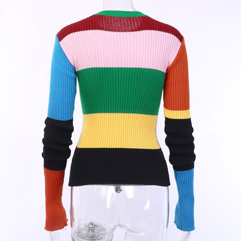 Women's Autumn/Winter Cotton O-Neck Stretchy Sweater