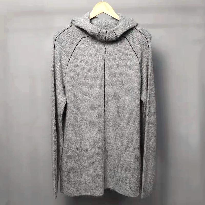Men's Autumn Knitted Hooded Sweater