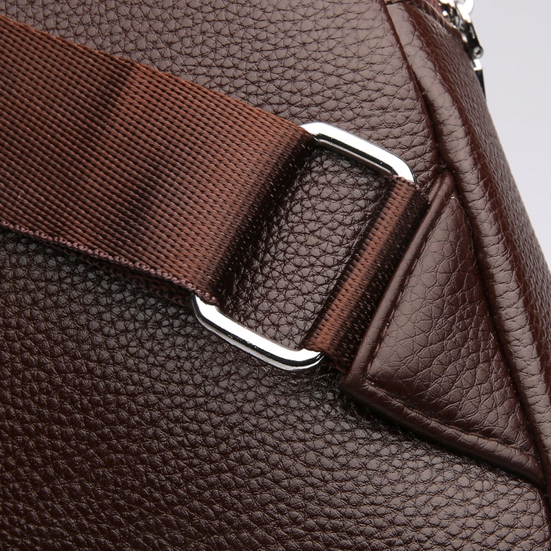 Men's Casual Leather Sling-Bag