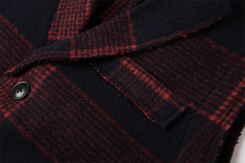Men's Autumn/Winter Woolen Plaid Vest