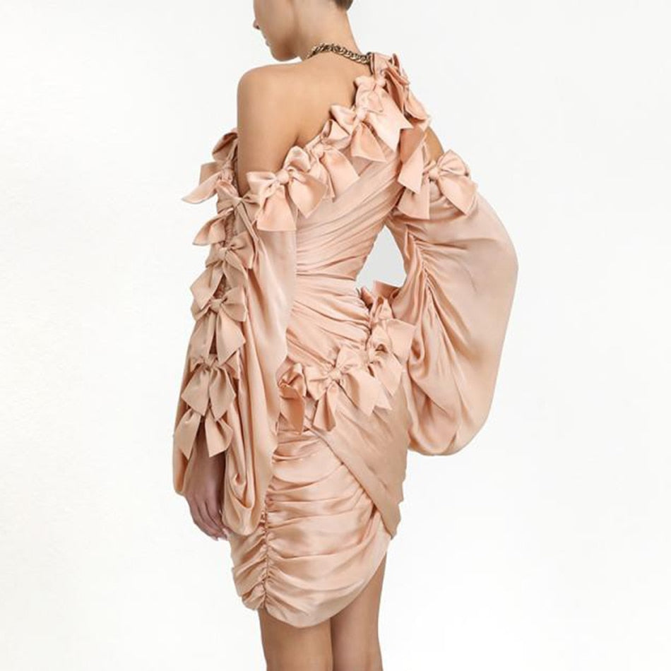 Women's Summer Polyester Sheath Off-Shoulder Dress