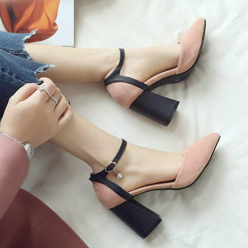 Women's Spring/Autumn Casual Sandals With Square Heels