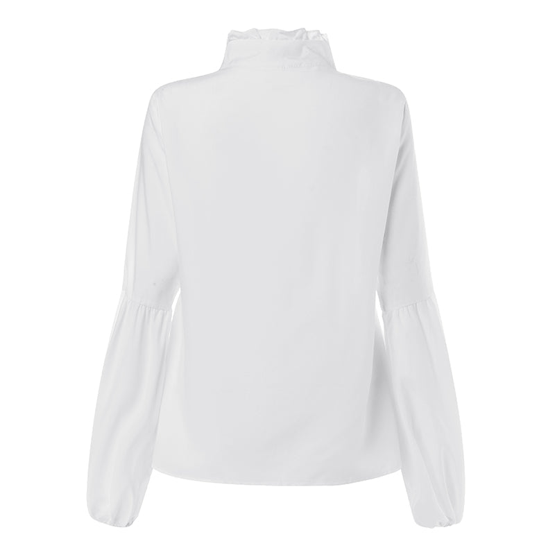 Women's Spring/Autumn Casual Polyester Long-Sleeved Shirt