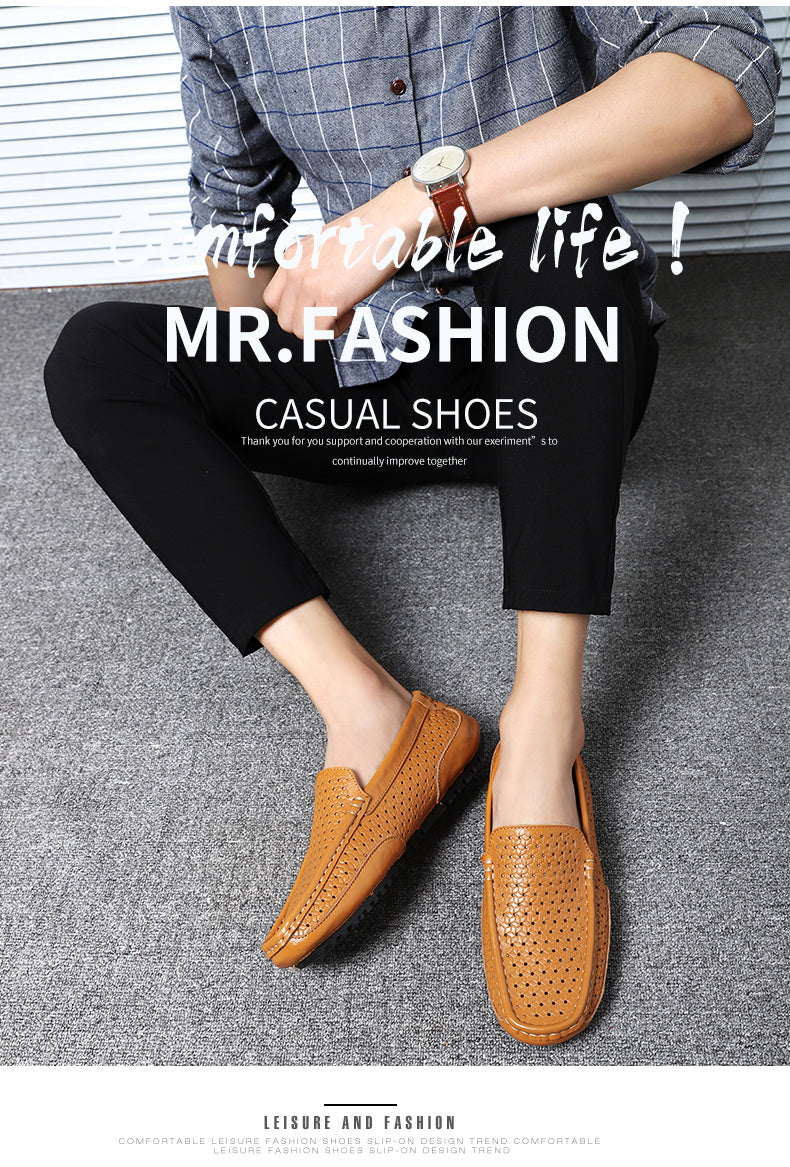 Men's Summer Casual Genuine Leather Moccasins