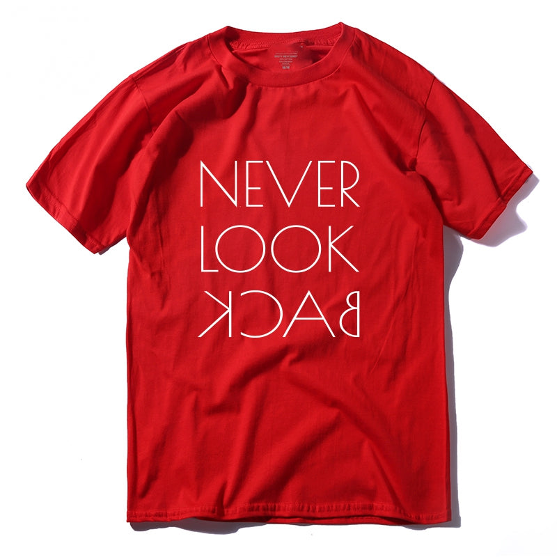 Men's Summer Casual Loose T-Shirt "Never Look Back"