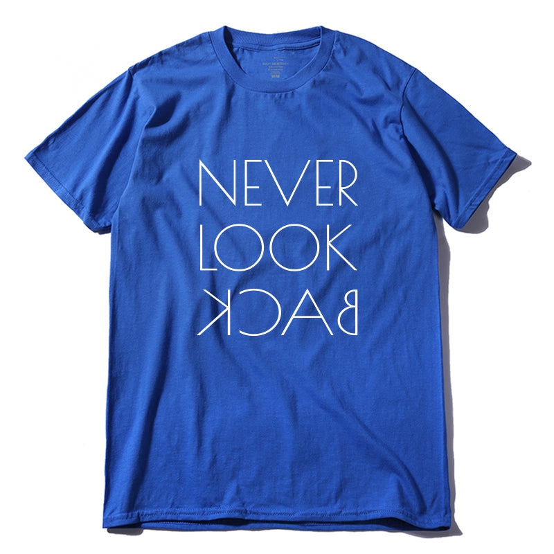 Men's Summer Casual Loose T-Shirt "Never Look Back"