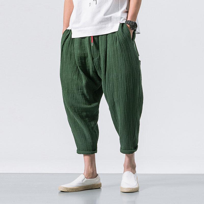 Men's Spring Cotton Harem Pants