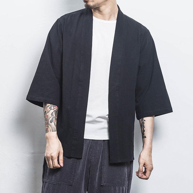 Men's Linen Coat | Plus Size
