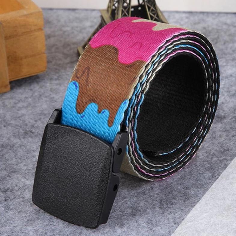 Men's Casual Elastic Belt With Smooth Buckle