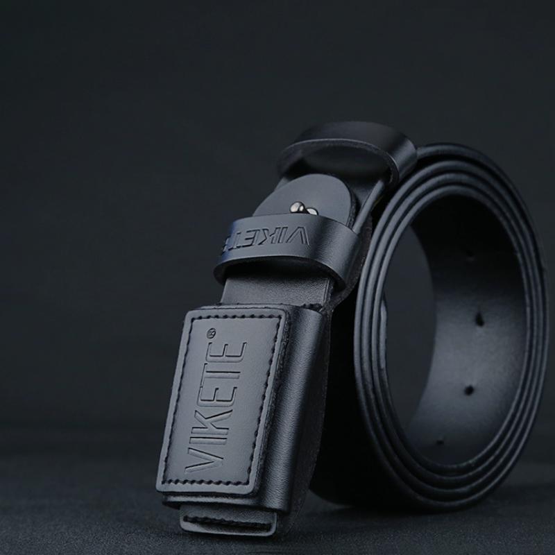 Men's Casual Leather Belt With Buckle