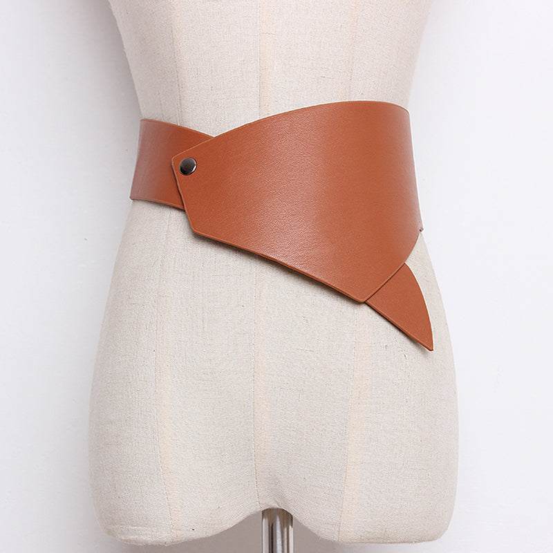 Women's Spring/Summer Leather Wide Belt