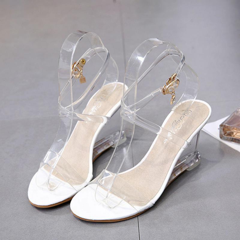 Women's Summer Transparent High-Heeled Sandals