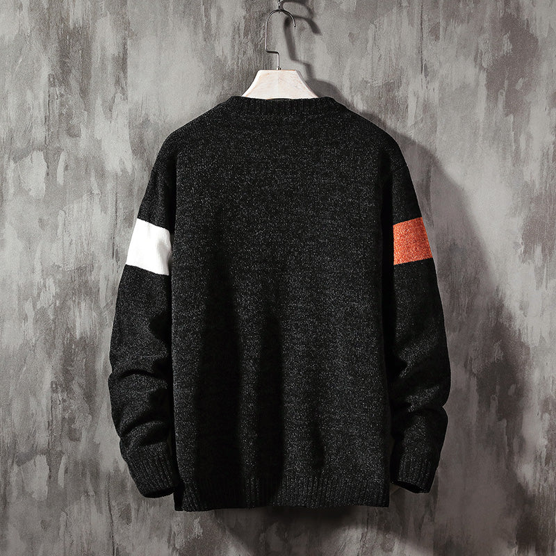 Men's Autumn/Winter Casual Polyester O-Neck Sweater