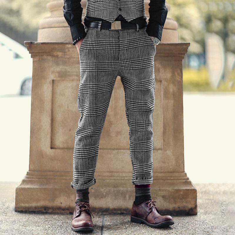 Men's Winter/Spring Casual Woolen Trousers
