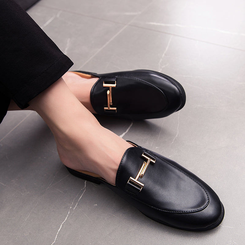 Men's Summer Casual Genuine Leather Flip Flops