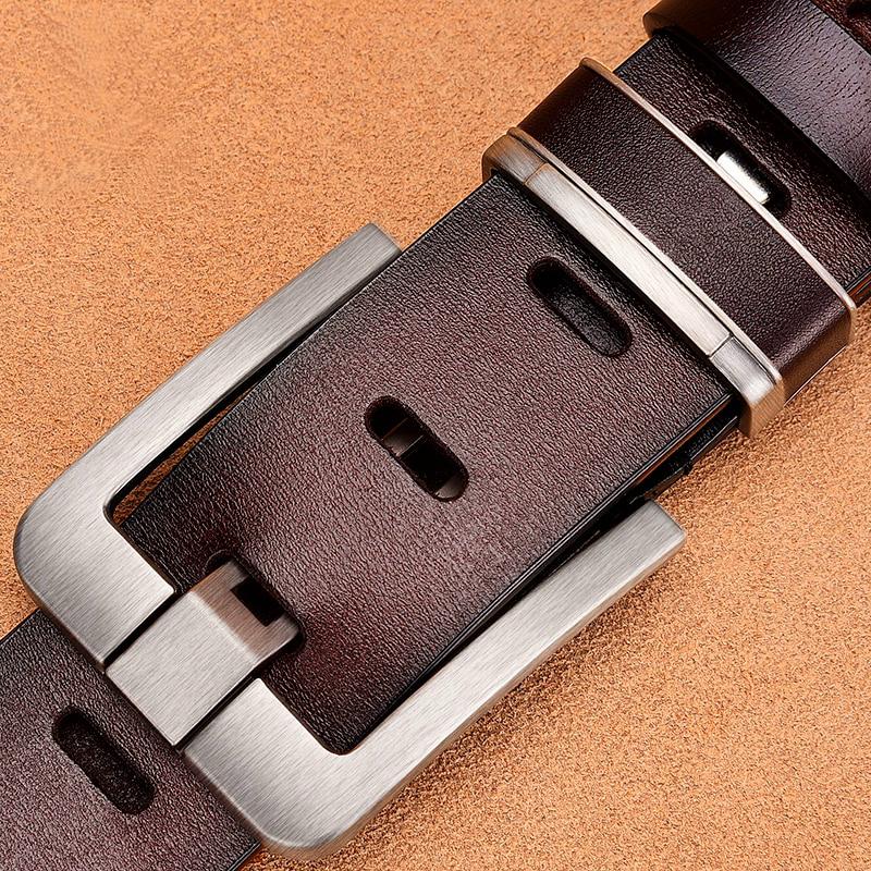 Men's Genuine Leather Belt With Pin Buckle