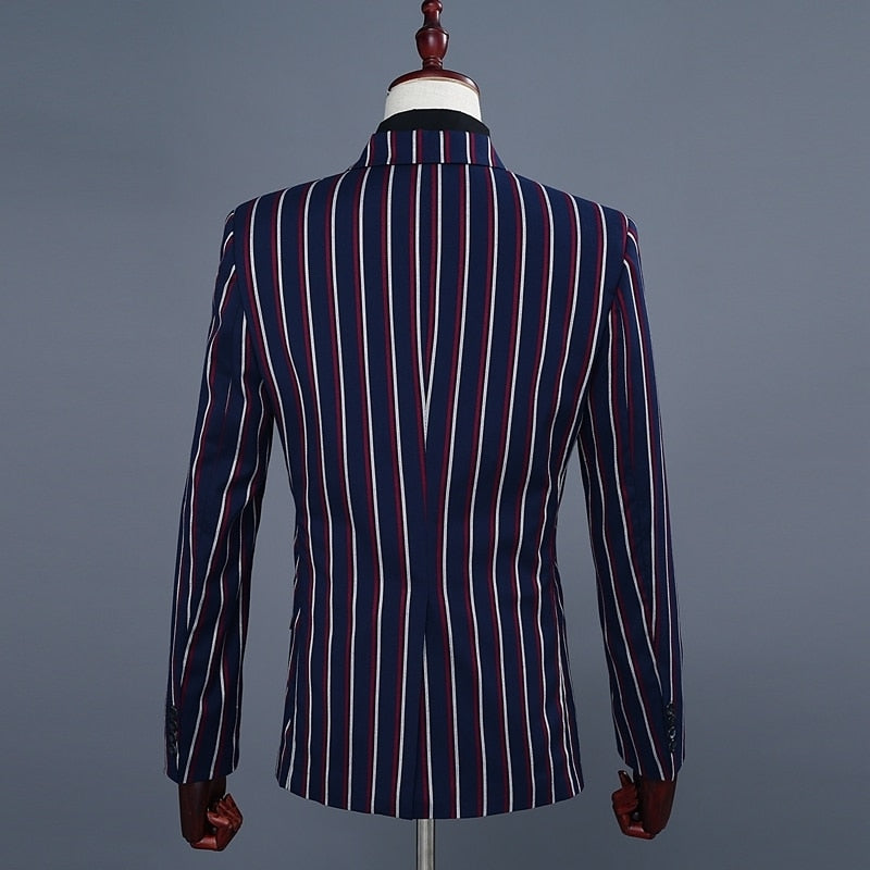 Men's Wedding Striped Suit | Blazer & Pants