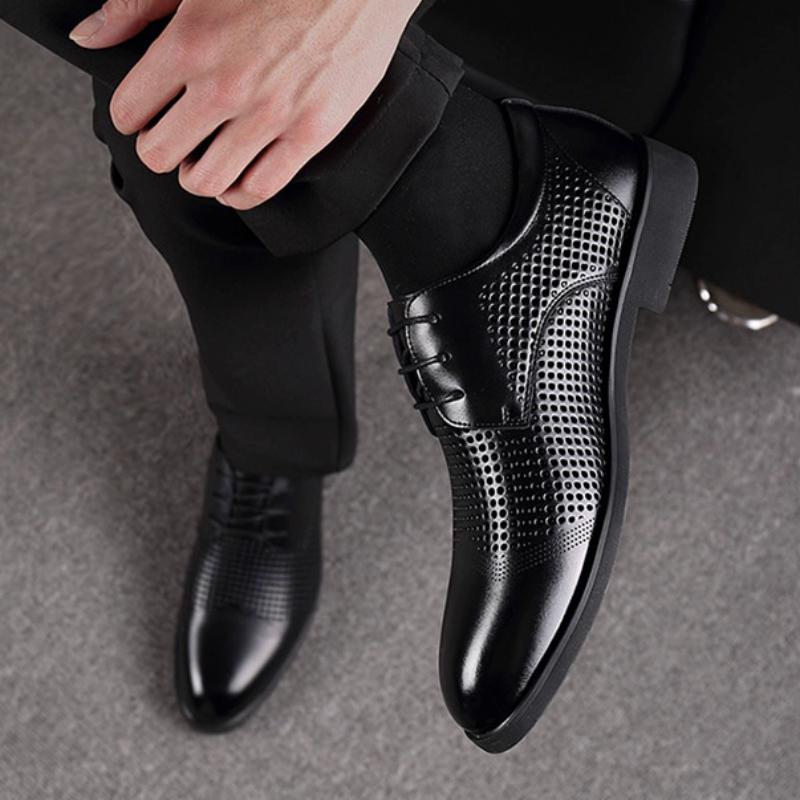 Men's Casual Breathable Genuine Leather Oxfords