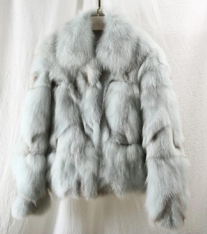 Women's Winter Short Warm Slim Coat With Fox Fur