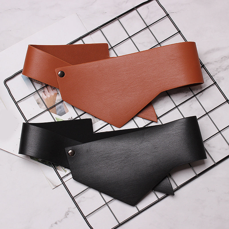 Women's Spring/Summer Leather Wide Belt