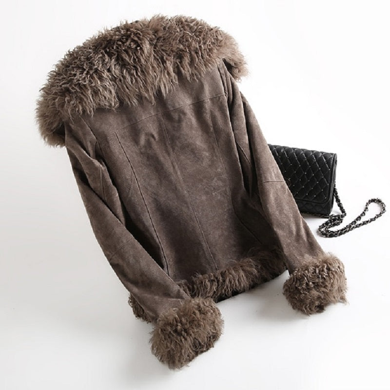 Women's Winter Casual Short Slim Wool Coat