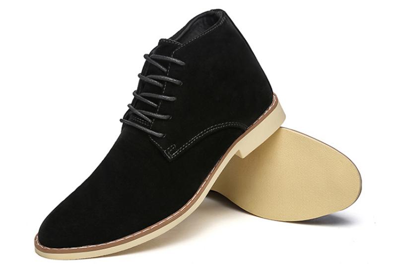 Men's Winter Casual Suede Boots With Pointed Toe