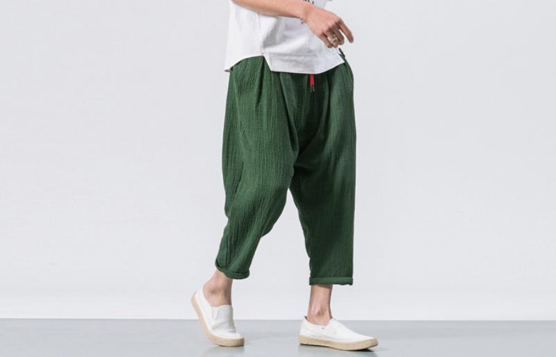 Men's Spring Cotton Harem Pants