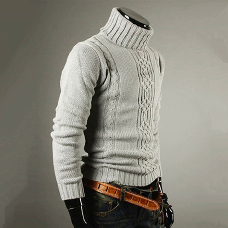 Men's Casual Knitted Turtleneck