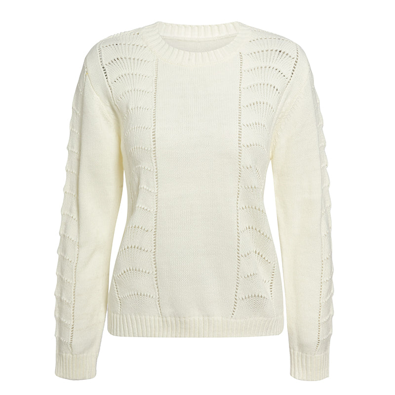 Women's Autumn/Winter Casual O-Neck Long-Sleeved Sweater