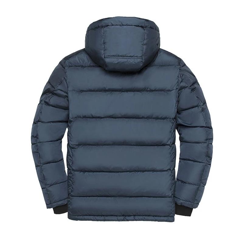 Men's Winter Casual Padded Hooded Coat With Zippers