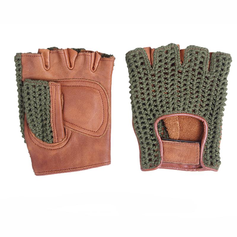 Men's Knitted Breathable Fingerless Gloves