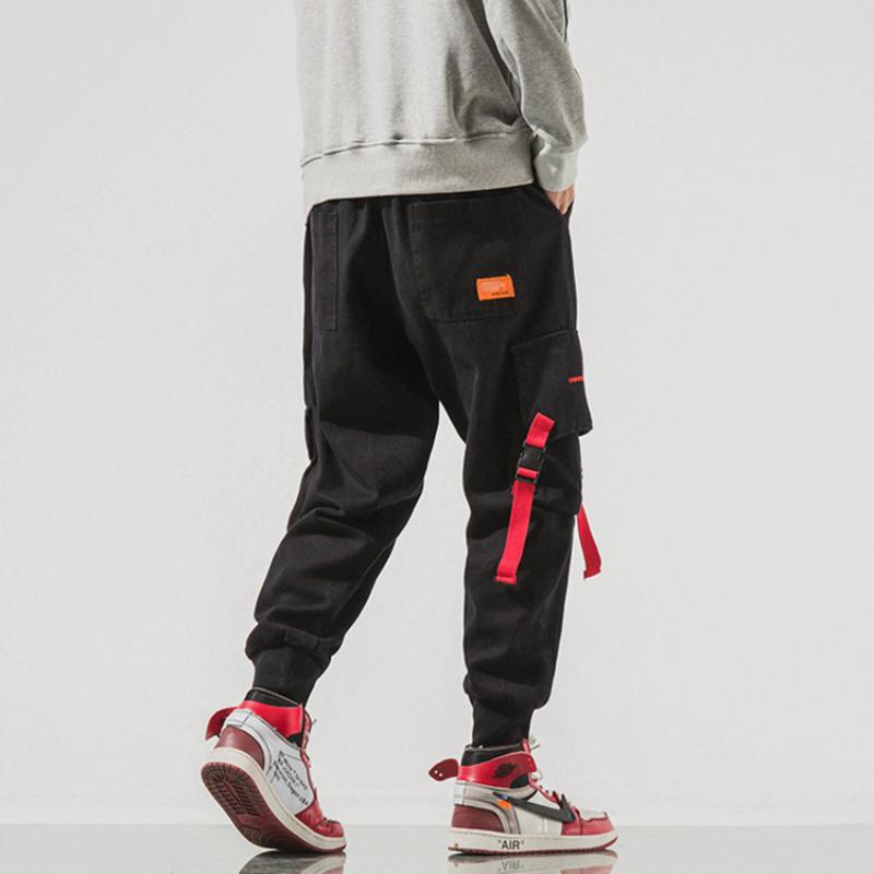 Men's Cargo Pants With Ribbons