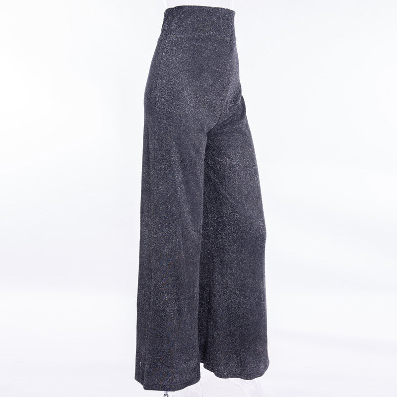 Women's Sequined Loose High-Waist Pants