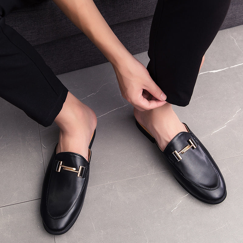 Men's Summer Casual Genuine Leather Flip Flops