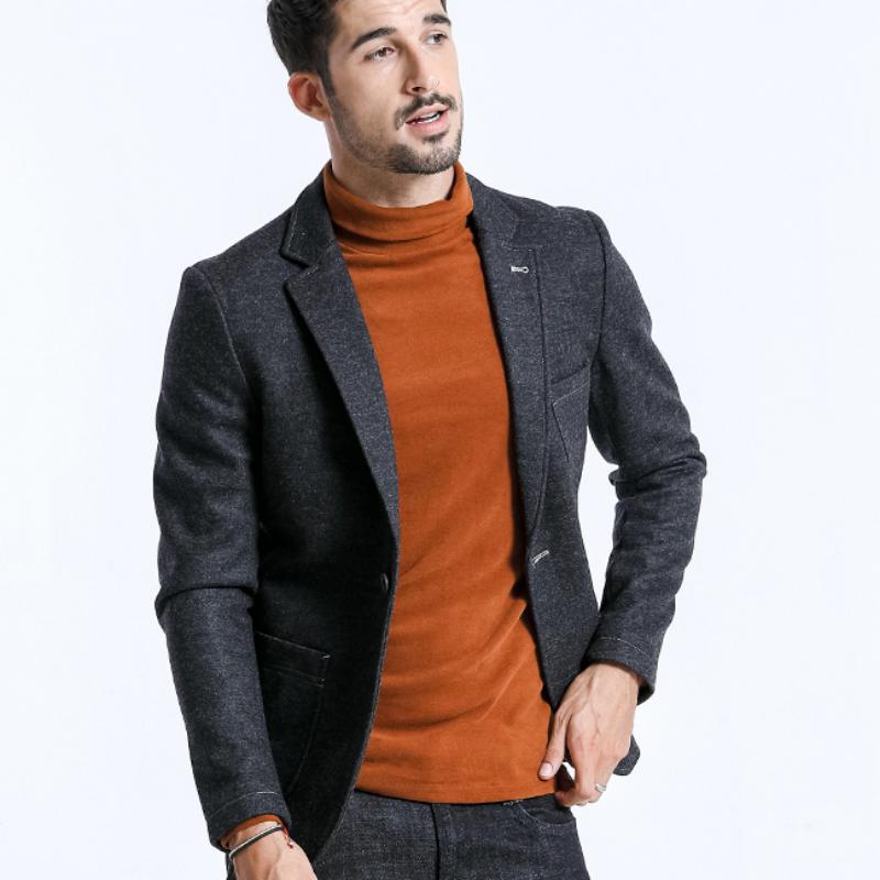 Men's Winter Casual Wool Blazer