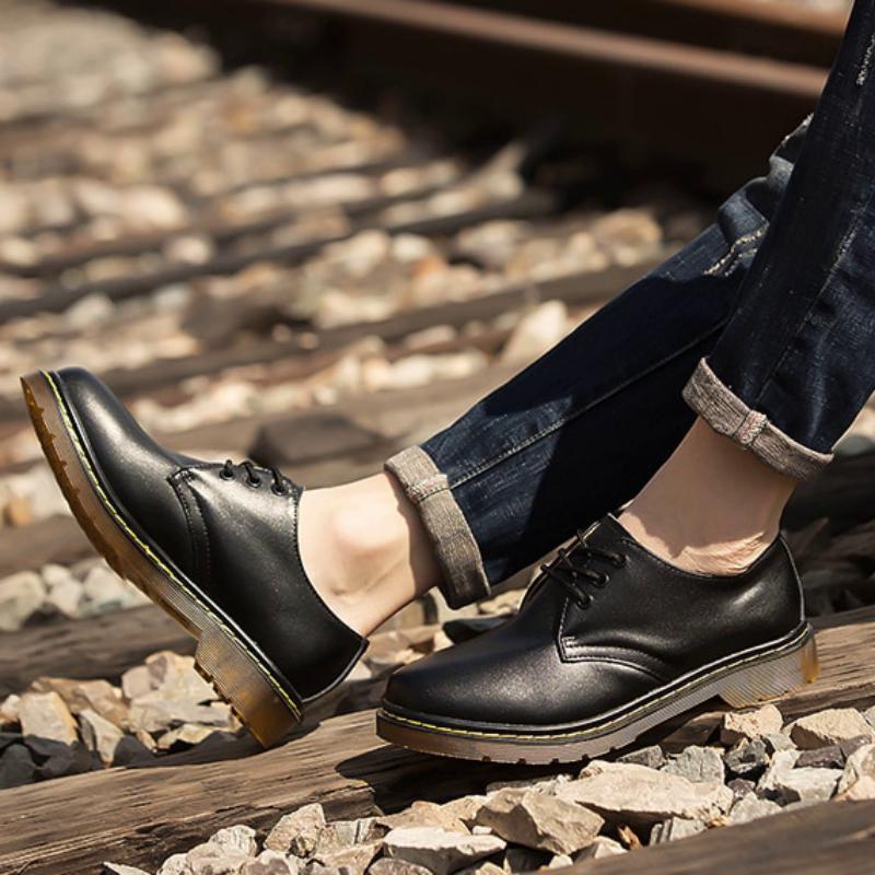 Men's Spring Casual Genuine Leather Shoes | Plus Size
