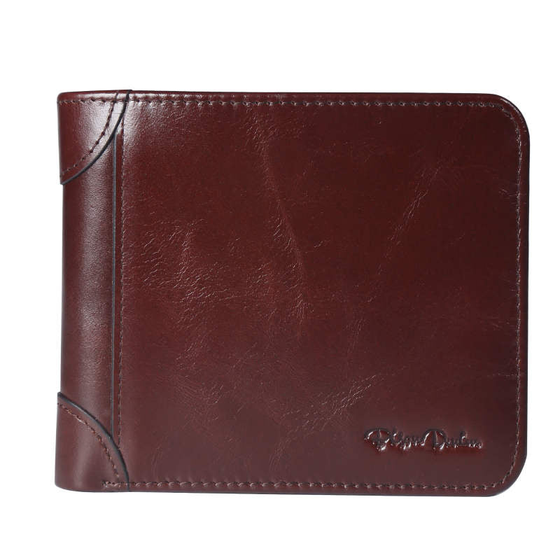 Men's Genuine Leather Twofold Wallet
