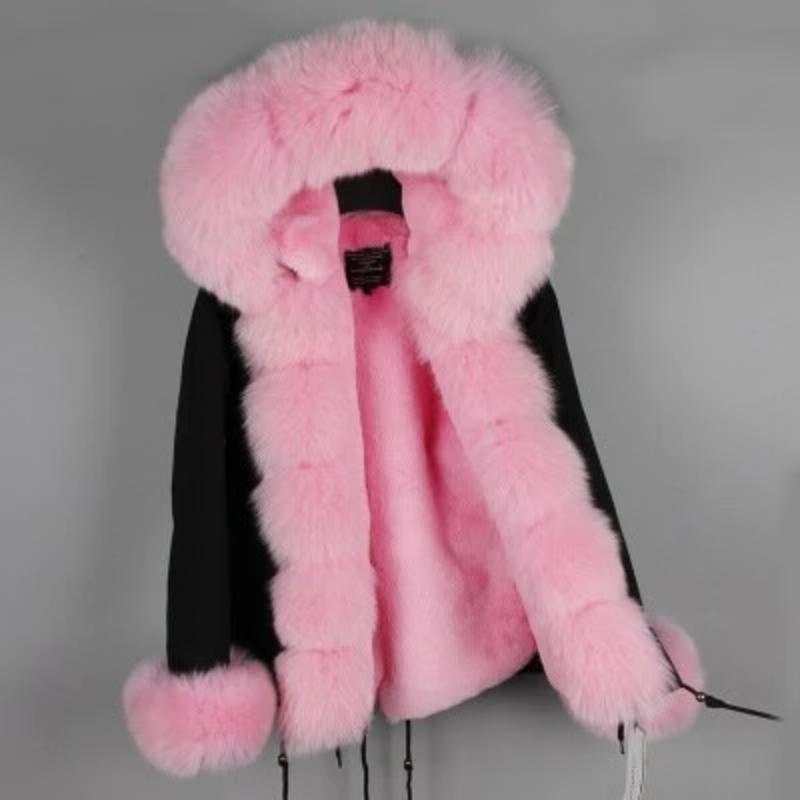 Women's Winter Casual Warm Hooded Parka With Fox Fur