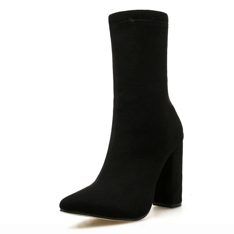 Women's Autumn/Winter Ankle Boots With Zipper | Plus Size