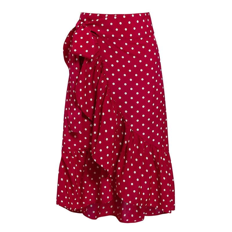 Women's Summer Casual High-Waist Skirt With Print
