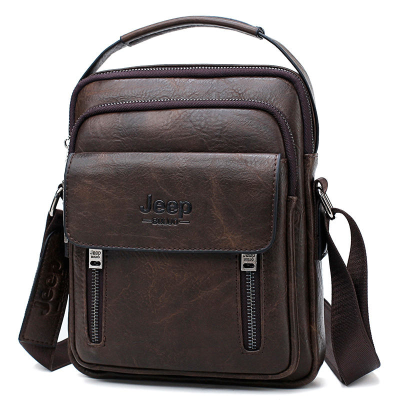 Men's Casual Large Capacity Leather Shoulder Bag