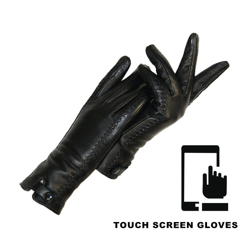 Women's Winter Genuine Leather Warm Gloves
