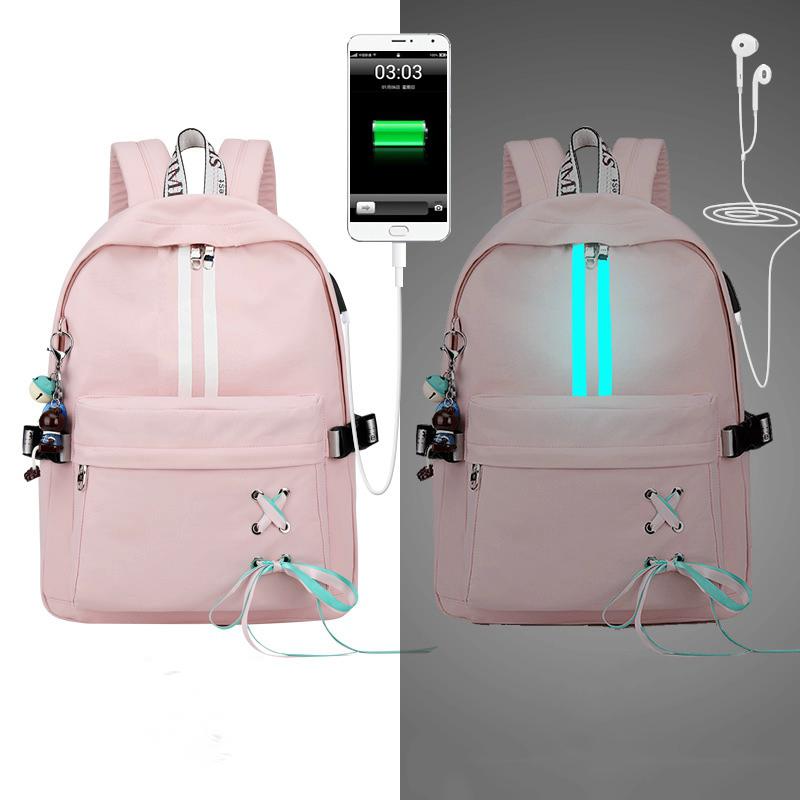 Women's Reflective Waterproof Backpack For Laptop