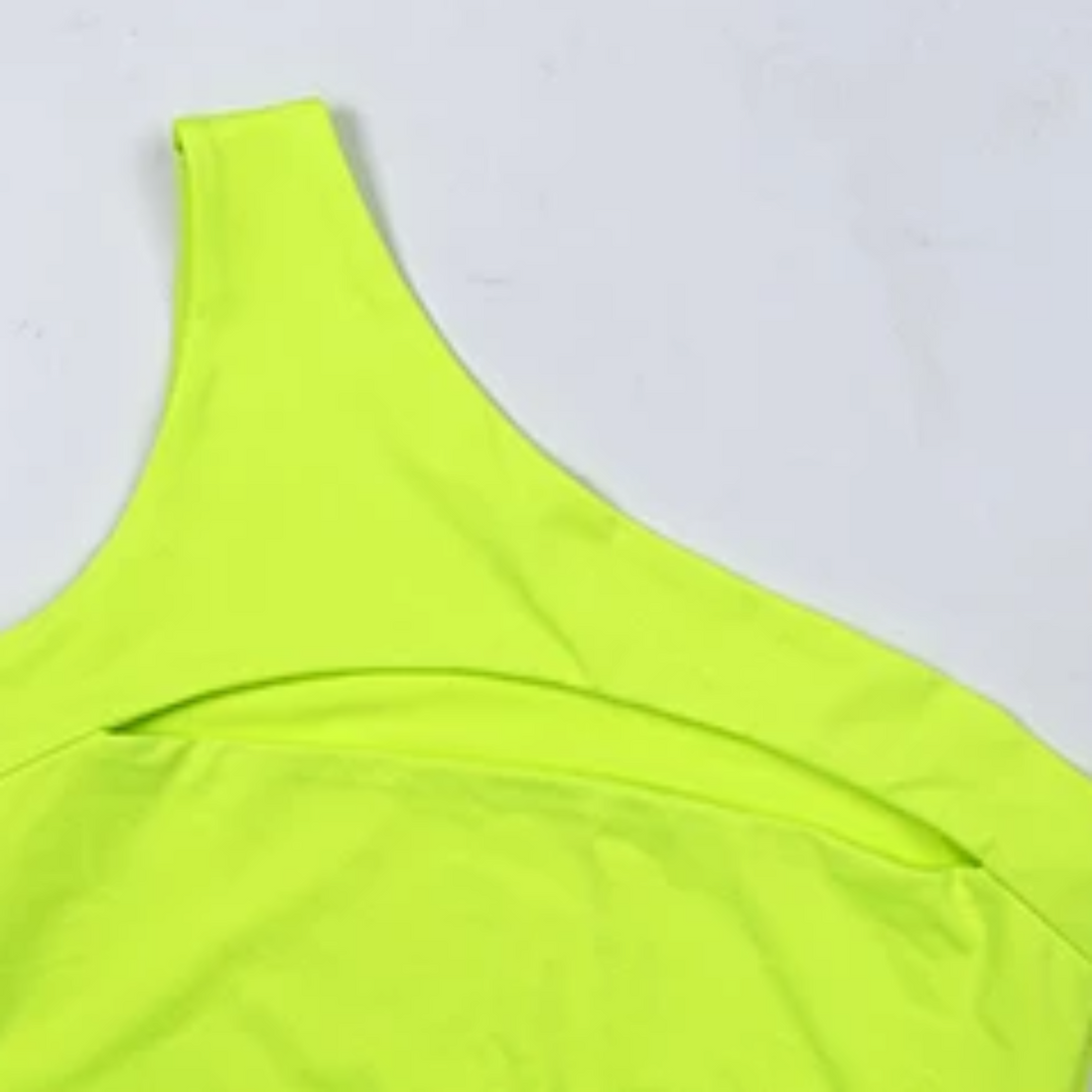 Women's Casual Polyester Neon Two-Piece Fitness Set
