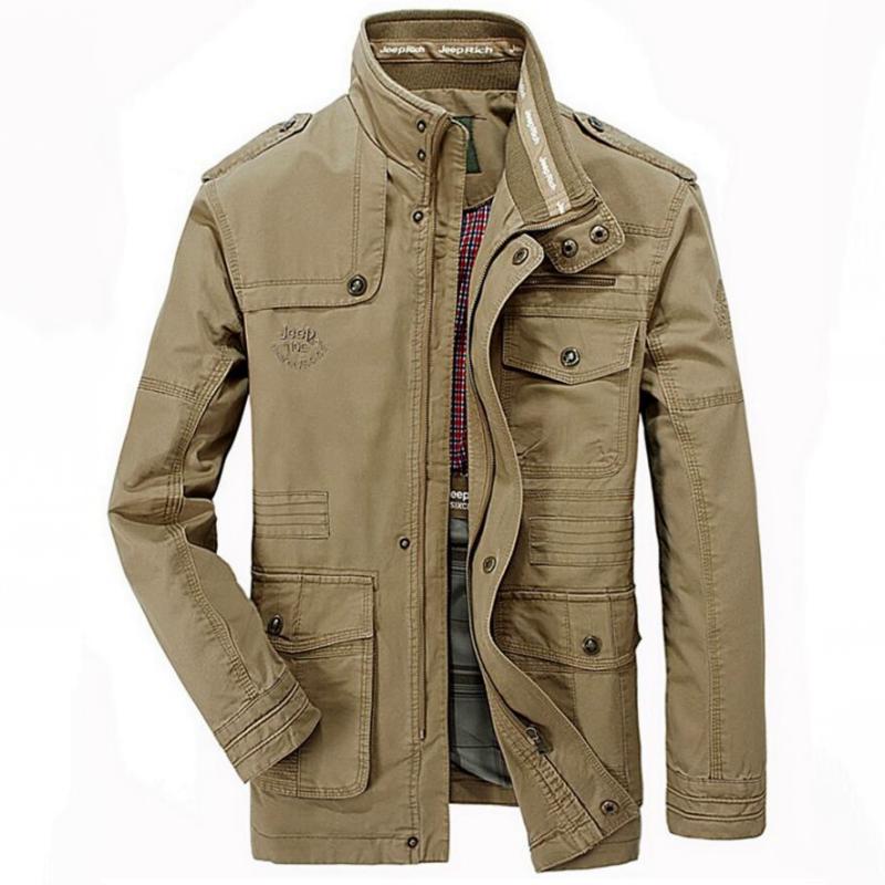 Men's Cotton Tactical Jacket | Plus Size
