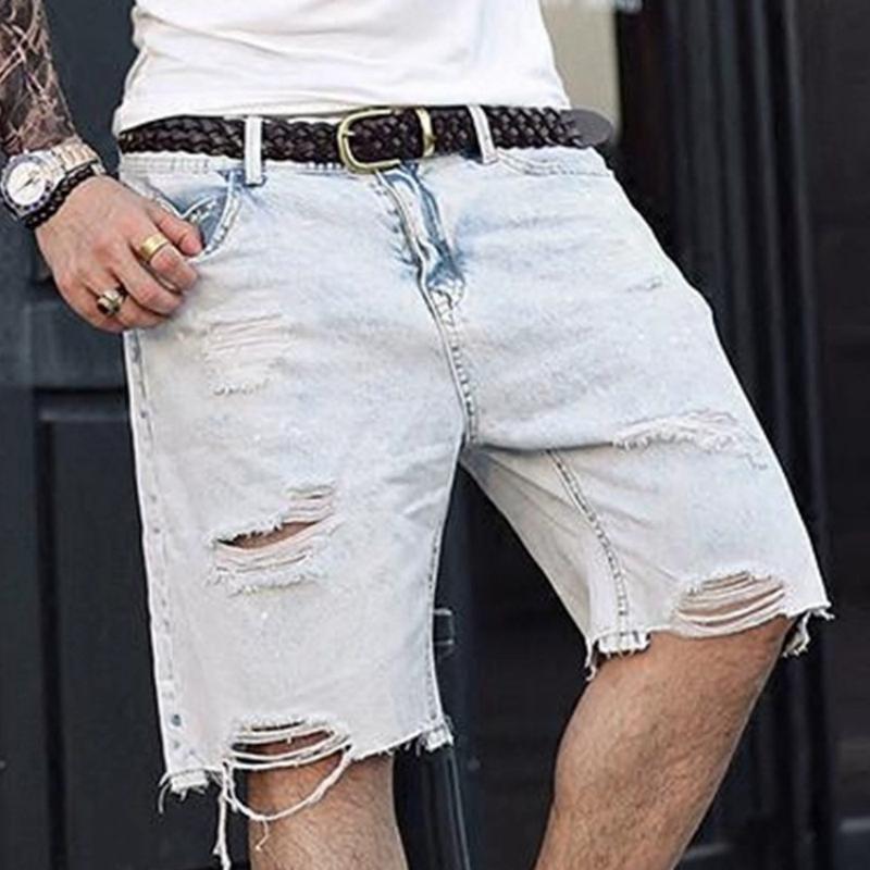 Men's Summer Casual Ripped Denim Jeans