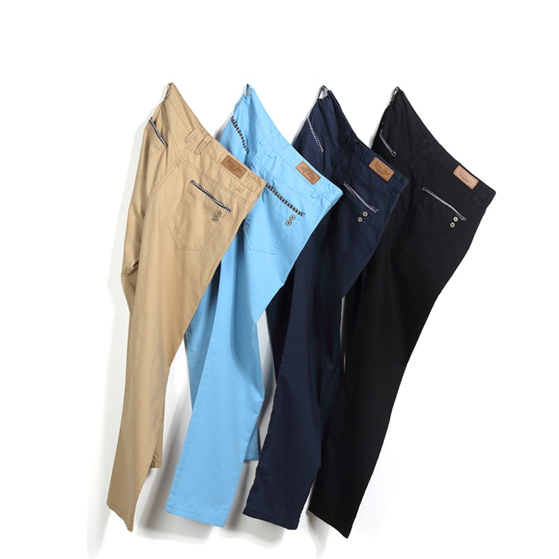 Men's Spring Casual Elastic Slim Pants