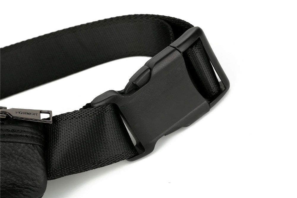 Men's Genuine Leather Waist Pack For Phone