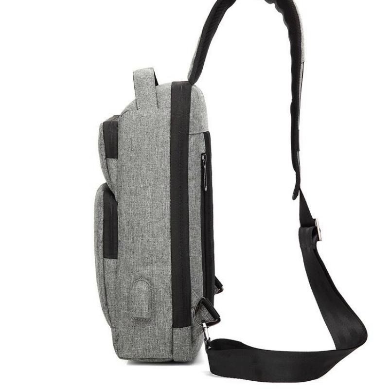 Men's Shoulder Bag With Massage Function & USB Charging