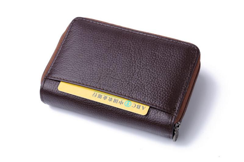 Women's Genuine Leather Wallet With Zipper | Card Holder